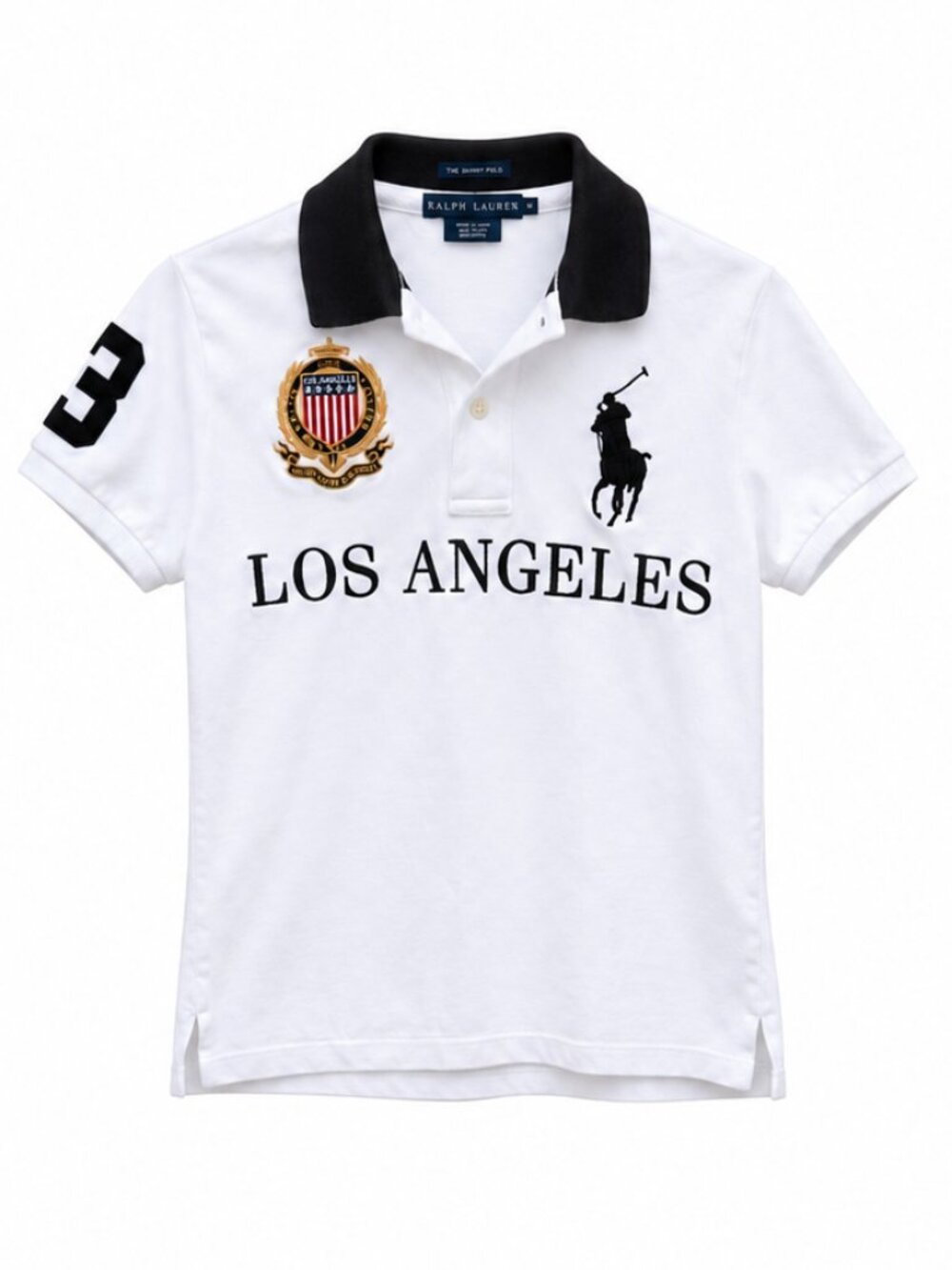 Ralph Lauren The Skinny Polo Los Angeles Graphic Crest Cotton Polo M